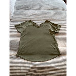 Slouchy Green VNeck